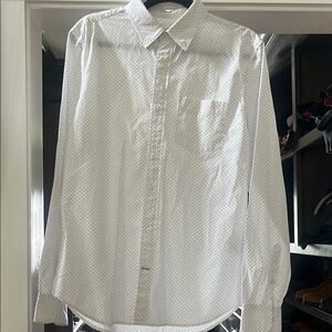 Gap - Men's White Polka Dot Shirt